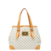 ルイ ヴィトン ダミエ アズール ハムステッドMM トートバッグ ショルダーバッグ N51206 ホワイト PVC レザー レディース LOUIS VUITTON 【中古】